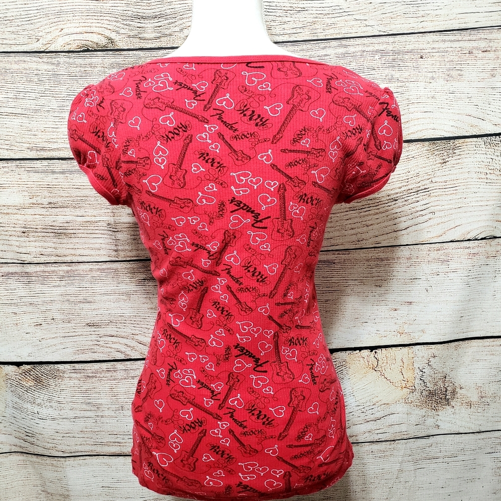 Fender Guitar Babydoll Shirt Size Medium - Picture 7 of 11